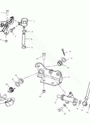 REAR BRAKE MASTER CYLINDER - A02CA32AA / AB (4969816981B03)