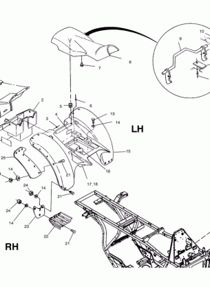 REAR CAB - A01AA32AA (4963816381A004)