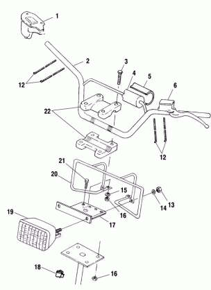 HANDLEBAR / HEADLIGHT - A01BG50AA (4963766376B008)