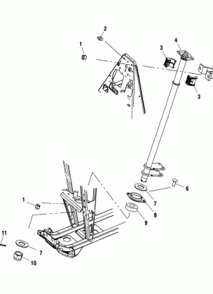 STEERING POST - A01BG50AA (4963766376B009)