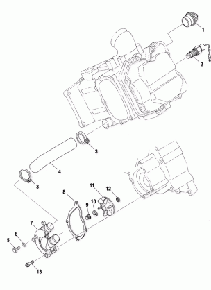 WATER PUMP - A01BG50(AA)(AB) (4963766376D008)