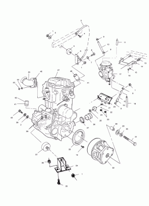 ENGINE MOUNTING - A01BG50AA (4963766376A009)