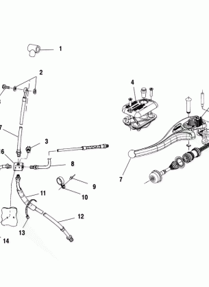 CONTROLS - MASTER CYLINDER / BRAKE LINE - A01CB32AA (4963966396B007)