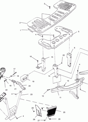 FRONT RACK and BUMPER MOUNTING - A01CB32AA (4963966396A007)