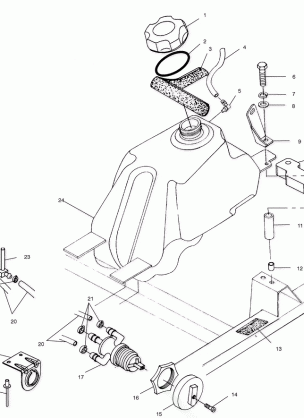 FUEL TANK - A01CB32AA (4963966396A013)