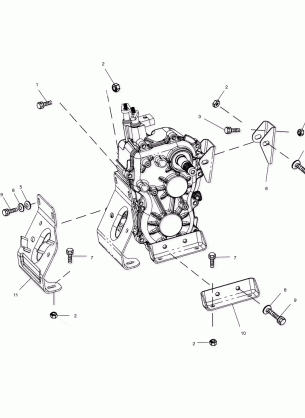 TRANSMISSION MOUNTING - A01CB32AA (4963966396C011)