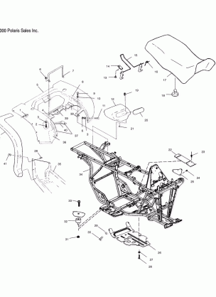 REAR CAB and SEAT - A01CB32AA (4963966396A003)