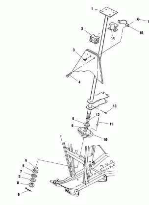 STEERING POST - A01CB32AA (4963966396B008)