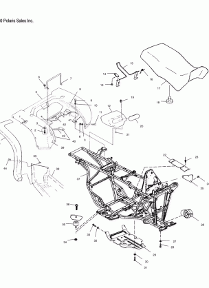 REAR CAB and SEAT - A01CD32AA (4964026402A003)