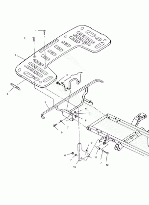 REAR RACK MOUNTING - A01CD32AA (4964026402A006)