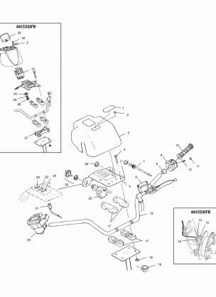 HANDLEBAR - A01CD32AA (4964026402C001)