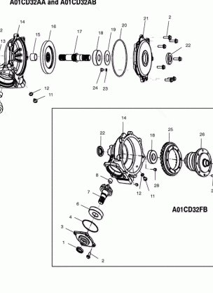 FRONT HOUSING - A01CD32AA (4964026402C012)