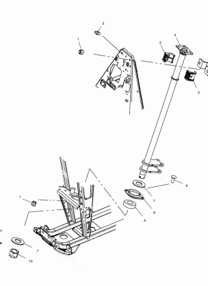 STEERING POST - A01CD32AA (4964026402B014)