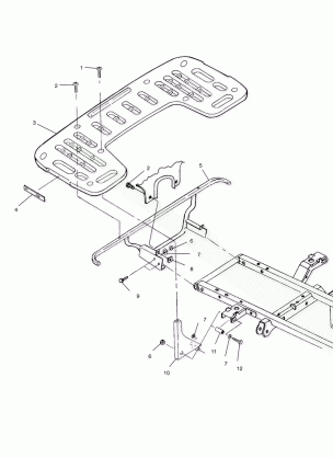 REAR RACK MOUNTING - A01CD50AA (4964196419A006)