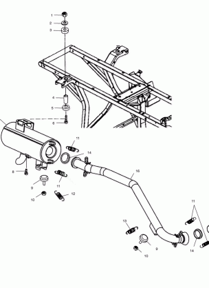 EXHAUST SYSTEM - A01CD50AA (4964196419A010)
