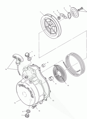 RECOIL STARTER - A01CD50AA (4964196419D013)