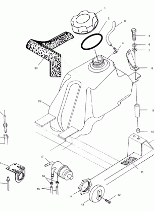 FUEL TANK - A01CD50AA (4964196419A013)