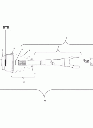 CV JOINT - BTB - A01CD50AA (4964196419B001)