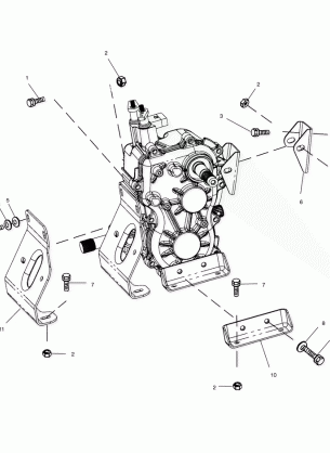 TRANSMISSION MOUNTING - A01CD50AA (4964196419D005)