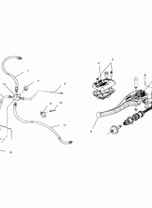 CONTROLS - MASTER CYLINDER / BRAKE LINE - A01AA32AA (4963816381B001)