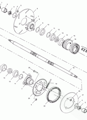 REAR HOUSING - A01AA32AA (4963816381B009)