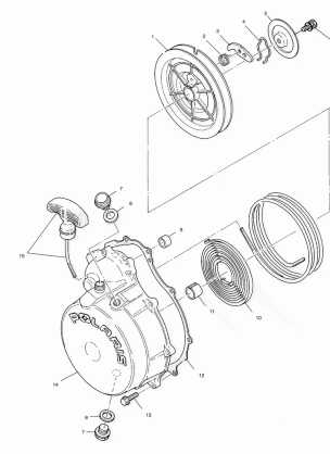 RECOIL STARTER - A01AA32AA (4963816381C013)