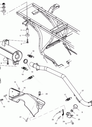 EXHAUST SYSTEM - A01AA32AA (4963816381A009)