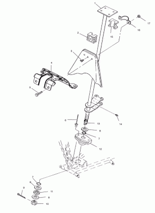 STEERING POST - A01AA32AA (4963816381B007)