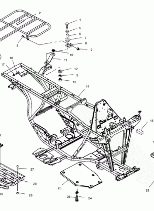 BUMPER and RACK MOUNTING - A01AA32AA (4963816381A005)