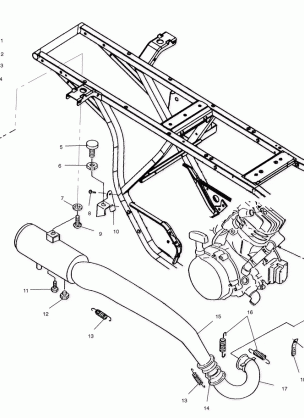 EXHAUST SYSTEM - A01CG38CA (4963916391A011)
