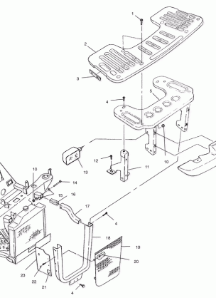 FRONT RACK and BUMPER MOUNTING - A01CG38CA (4963916391A007)