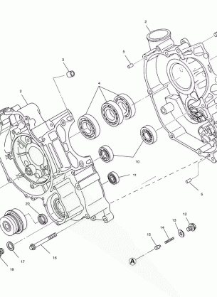 CRANKCASE - A01CH42AA (4964436443D001)