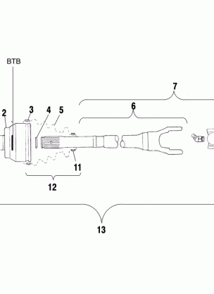 CV JOINT - BTB - A01CH42AA (4964436443B001)