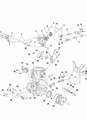 ENGINE MOUNTING - A01CH42AA (4964436443A013)