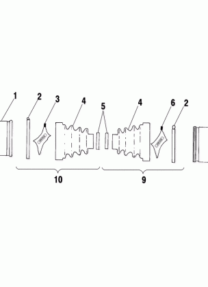 REAR DRIVE SHAFT - A01CH42AA (4964436443B002)