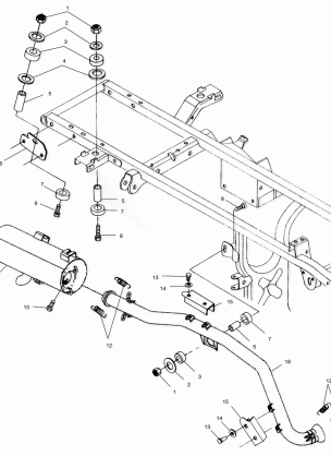 EXHAUST SYSTEM - A01CH42AA (4964436443A010)