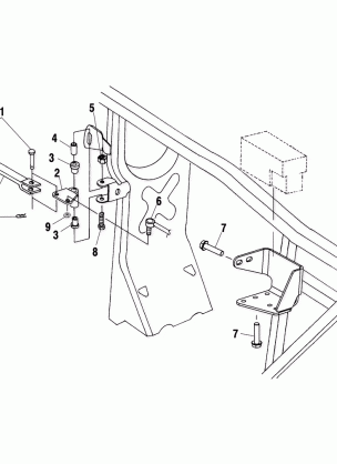 FRAME MOUNTING - A01CH42AA (4964436443B011)