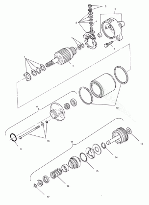 STARTING MOTOR - A01CH42AA (4964436443D012)