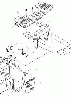 FRONT RACK and BUMPER MOUNTING - A01CH42AA (4964436443A007)