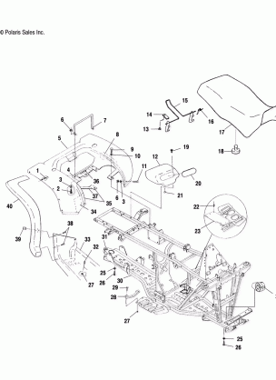 REAR CAB and SEAT - A01CH42AA (4964436443A003)