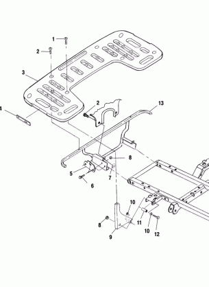 REAR RACK MOUNTING - A01CH42AA (4964436443A006)