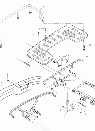 REAR RACK MOUNTING - A01CH50AD (4960026002A006)