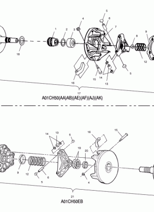 DRIVE CLUTCH - A01CH50AA (4964466446C002)