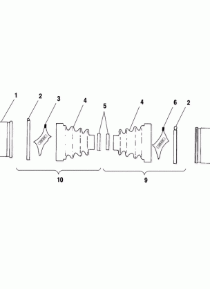 REAR DRIVE SHAFT - A01CH50AA (4964466446B003)