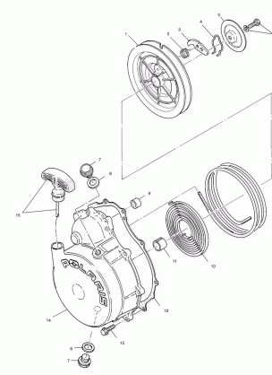 RECOIL STARTER - A01CH50EB (4964466446D009)