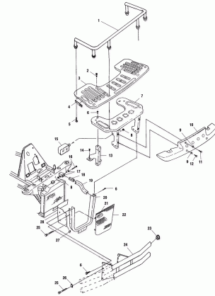 FRONT RACK and BUMPER MOUNTING - A01CH50AA (4964466446A007)