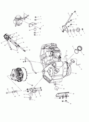 ENGINE MOUNTING - A01AA32AA (4963816381A007)