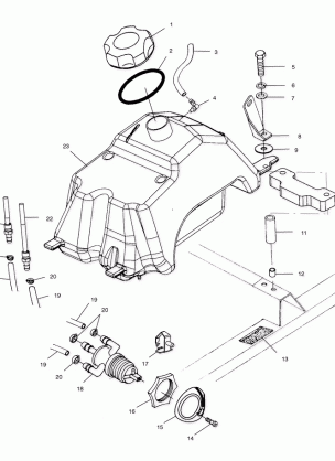 FUEL TANK - A01AA32AA (4963816381A011)