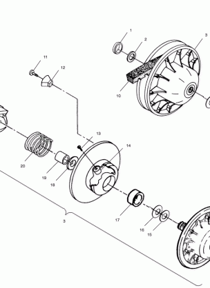 DRIVEN CLUTCH - A01CH50AA (4964466446C003)