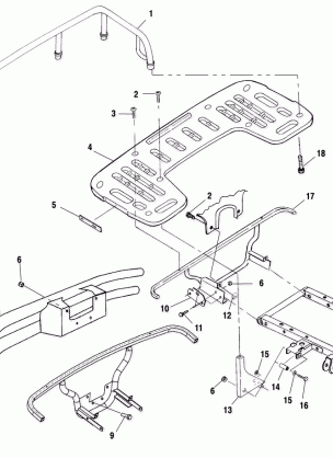 REAR RACK MOUNTING - A01CH50AA (4964466446A006)